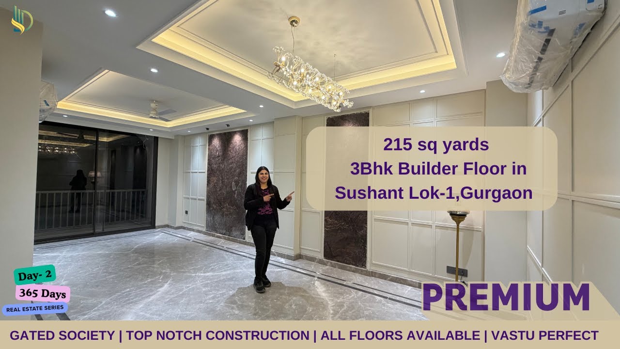 3Bhk Builder Floor in Sushant Lok- 1 | 215 sq yd Builder floor in Gurgaon | Gurgaon Luxury Floors