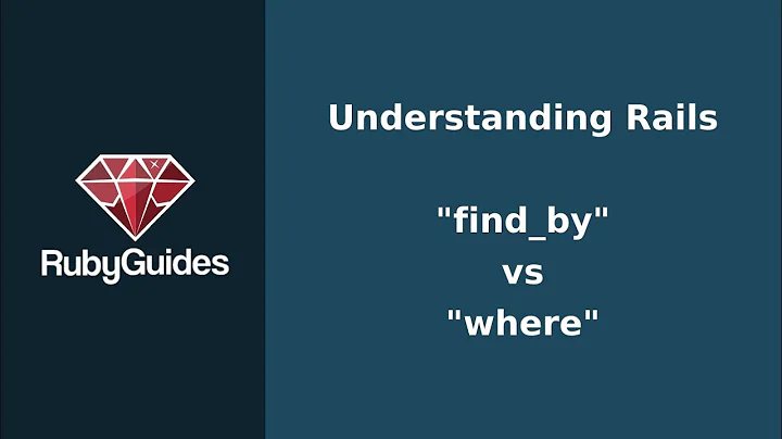 Understanding Rails: find_by & where