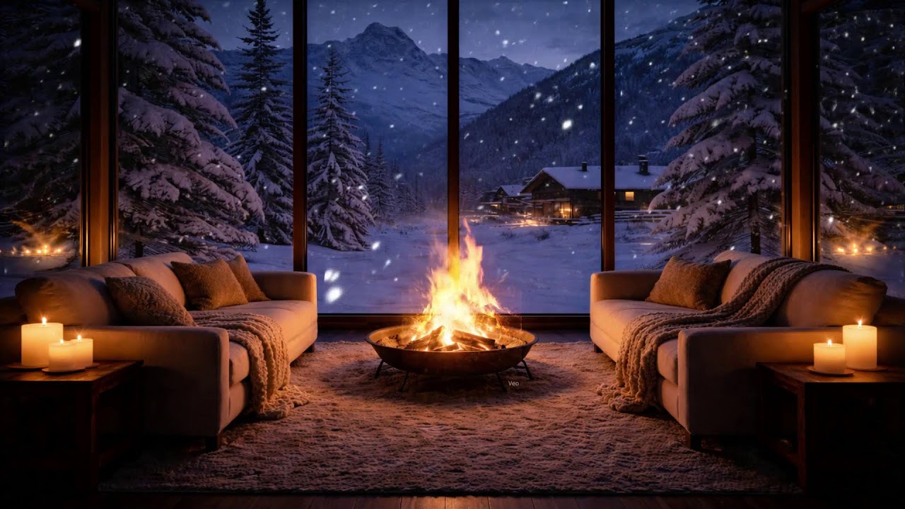 Cozy Winter Cafe Ambience 🔴 Live for Focus & Rela