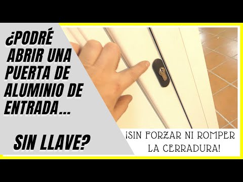 ?Como abrir Puerta de Aluminio SIN LLAVE !!!