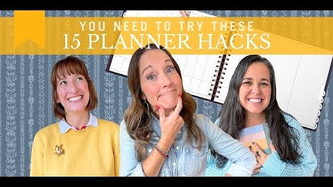 15 PLANNER HACKS YOU NEED TO TRY | OMG Planners with Laurel Denise