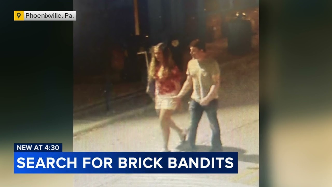 Police searching for 2 brick bandits in Chester County, Pa.