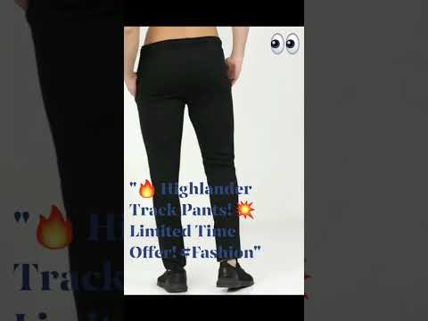Buy Highlander Black Slim Fit Track Pants for Men Online at Rs.420 - Ketch