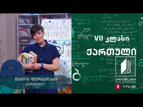 ქართული, VII კლასი - საზაფხულო საკითხავი #ტელესკოლა