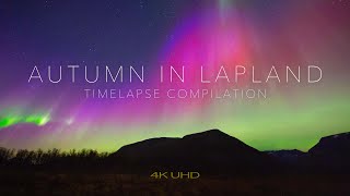 AUTUMN IN LAPLAND - 4K timelapse compilation