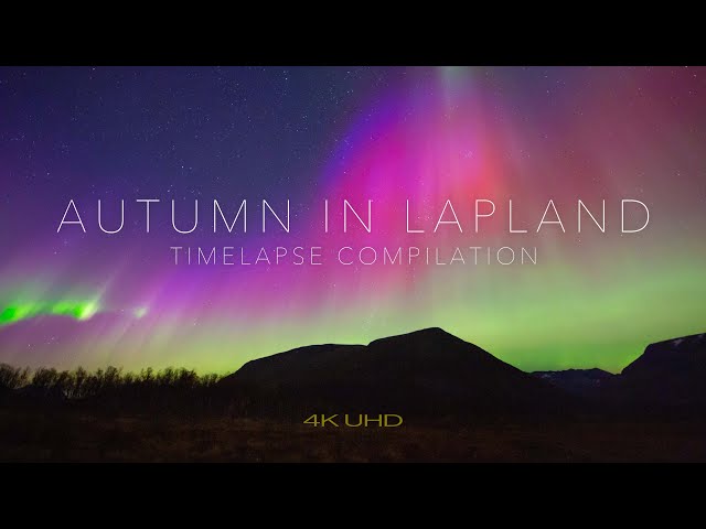 AUTUMN IN LAPLAND - 4K timelapse compilation class=