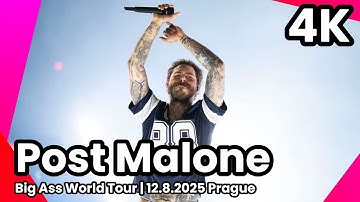 Post Malone - Big Ass World Tour | 12.8.2025 Prague - Letňany | 4K 🔥