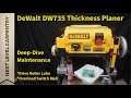 DW735 Planer Deep-Dive Maintenance