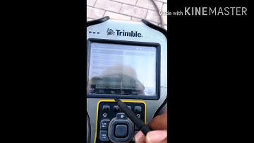 How to mark a point in line Trimble GPS R8S. Urdu hindi video