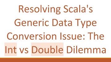 Resolving Scala
