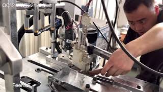 Install debug of WT-22 hot melt ripple double wall paper cup machine + OC12 cup machine