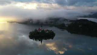 Mystical Morning at Lake Bled | Cinematic 4K Drone View