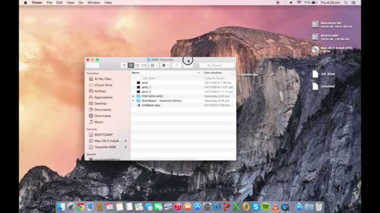 how to install mac os on pc amd
