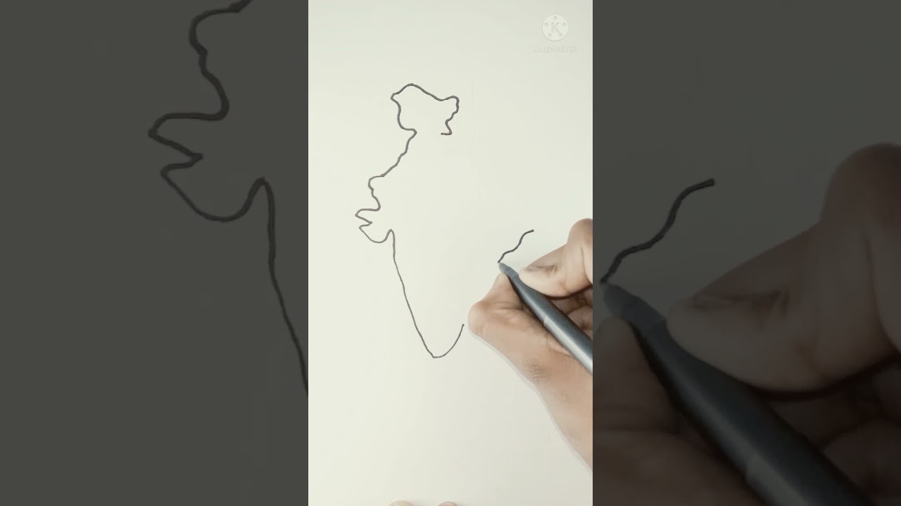 Indian map drawing easy 🥰🤗#drawing #shorts #map#easy #shorts l Super'b drawing