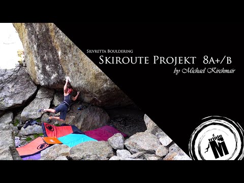 Skiroute projekt 8a+/b Silvretta Bouldering by Michi Kirchmair