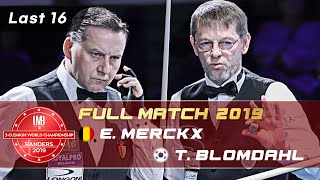 Last 16 - Eddy MERCKX vs Torbjorn BLOMDAHL (72nd World Championship 3-Cushion)