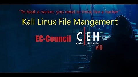 Kali Linux File Management | How to Learn Kali Linux | Lean CEH v10 free