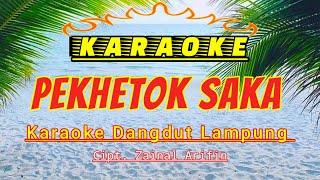 PEKHETOK SAKA | karaoke Lampung | Karaoke Pekhetok Saka  - Cipt. Zainal Arifin