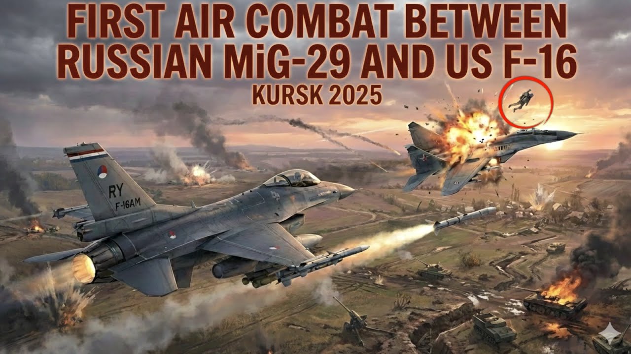 In 2025 it finally happened: the first air battle between a Russian MiG-29  and a US F-16.