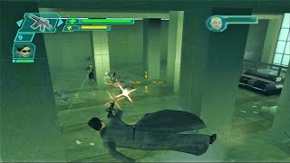 Neo and Trinity Shootout in the lobby  / The Matrix Path of Neo Game