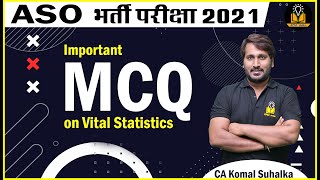 RPSC ASO Vacancy 2021 | MCQ (Vital Statistics) by CA Komal Suhalka | Rajasthan ASO Recruitment 2021