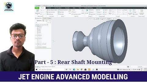 JET ENGINE l ADVANCED 3D MODELLING EXERCISE l CREO l REAR MOUNTING SHAFT - 5 l