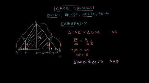 Finding Area Using Similarity and Congruence
