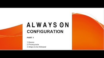 1. SQL Server Always ON Configuration || Part 1 || AWS