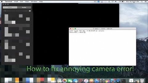 How to fix your internal camera on your mac! [2017 working! + no reboot needed!]