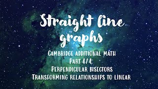 Straight Line Graphs: Part 4 | IGCSE Additional Mathematics