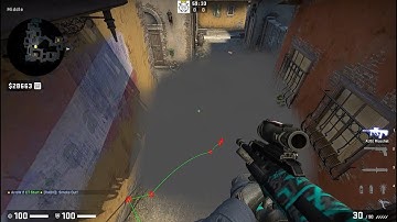 How to SMOKE Fast MID from CT spawn on inferno #csgo