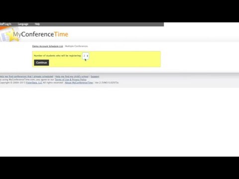 MyConferenceTime - Sign Up for Multiple Parent-Teacher Conferences