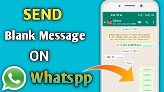How To Send Blank Message On WhatsApp | WhatsApp Par Blank Message Kaise Bheje | learn with Subho screenshot 5