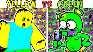 FNF Character Test | Gameplay VS My Playground | ALL Yellow VS Green Test