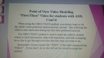 Point of View Video Modeling