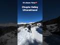 Snow Time in Chopta Uttarakhand 😍❤️ #shorts #chopta #youtubeshorts