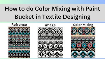How to do Color Mixing with Paint Bucket in Textile Designing ( Part 1 ) | Photoshop