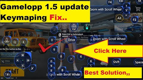 Pubg Mobile 1.5 update Gameloop Keymaping FIX..(Mouse lock/Unlock)..