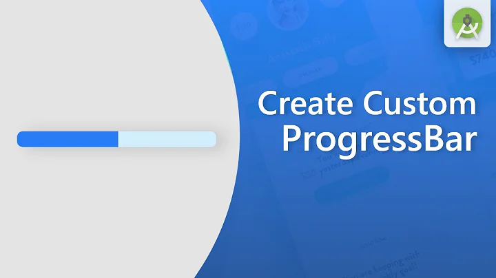 Create custom Horizontal ProgressBar in android studio || Android studio tutorial