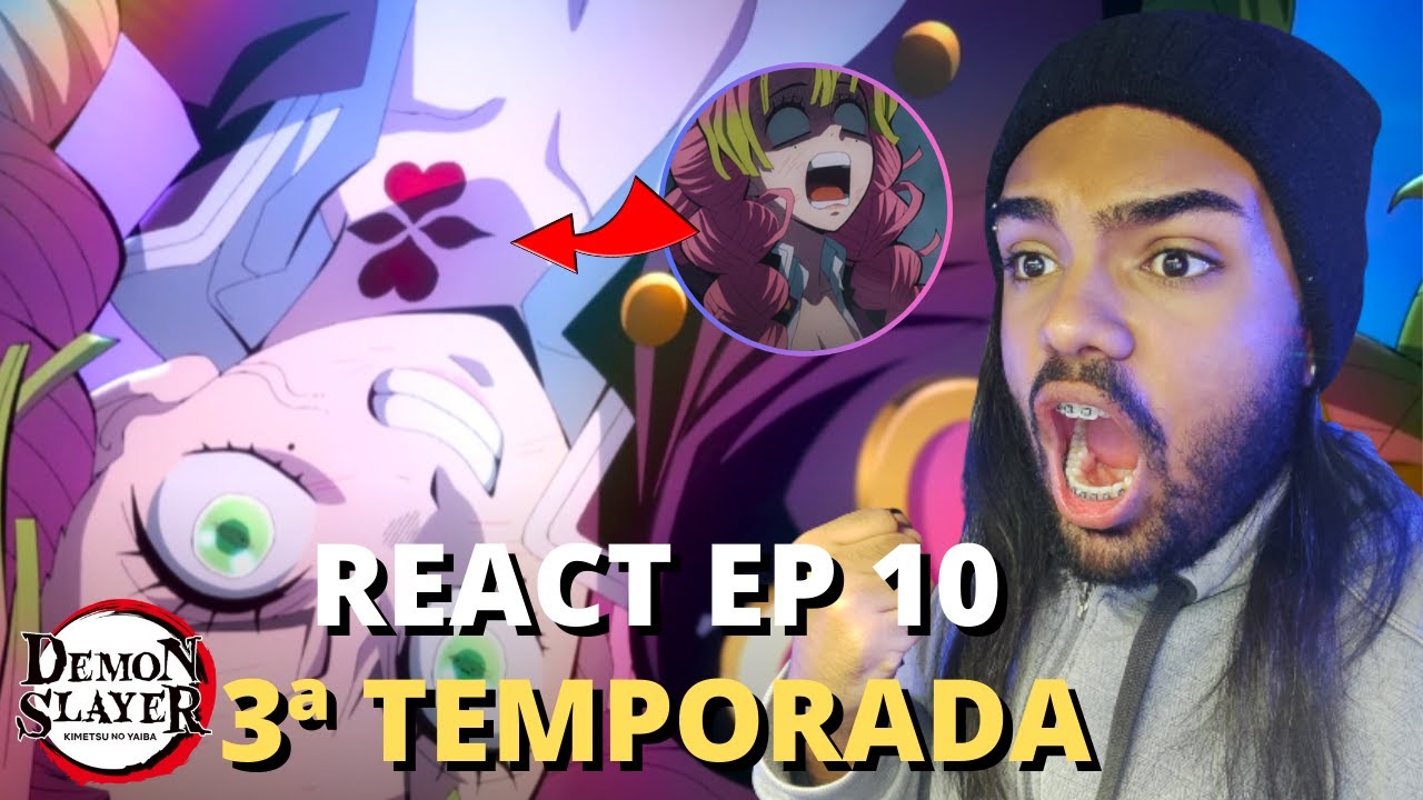 MITSURI KANROJI VS ZOHAKUTEN (HANTENGU) React EP 10  Temporada 3 KIMETSU  NO YAIBA ( DEMON SLAYER ) 