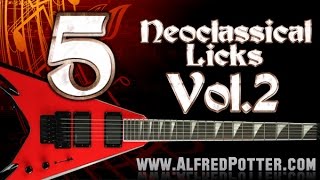 5 Neoclassical metal guitar licks Vol.2