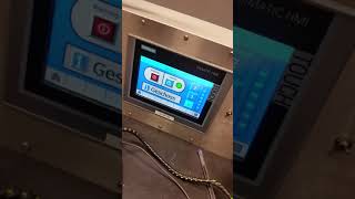 Elevator with HMI touchscreen