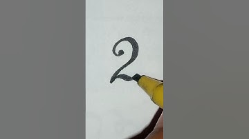 vintage font number in calligraphy l Stylish number l #counting #numbers #vintage font counting