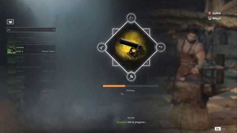 Bany Crafting uncommon artillery in Conqueror