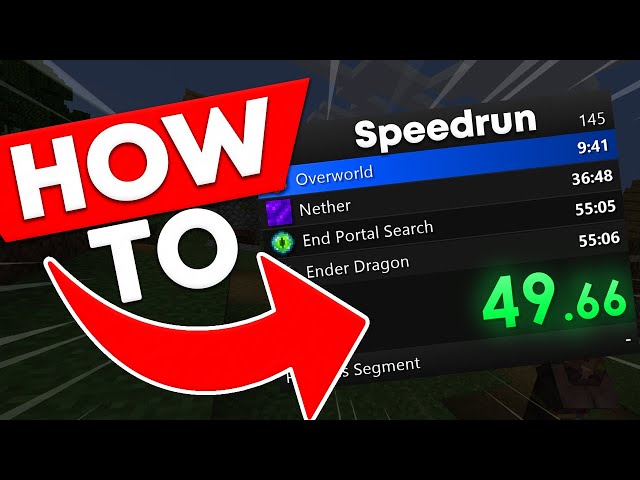 Two ways to set up Minecraft speedrun timers for free 