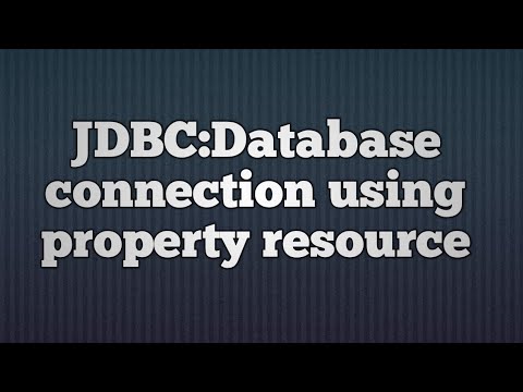 5.JDBC:Database connection using property resource |Java with Property File and Database (MySql )