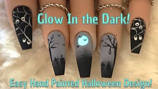 Easy Hand Painted Halloween Nails | Nail Sugar