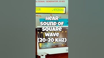 Het verkennen van hoorbare frequenties (vierkante golf) met een zoemer, functiegenerator en oscil...