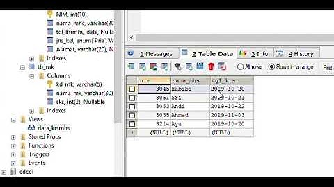 Belajar Query : Create View menggunakan MySQL