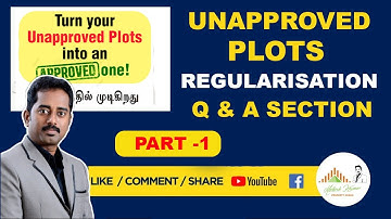 Unapproved Plot regularization | Online Process in Tamil | How to apply  | 2021| Q and A Section |